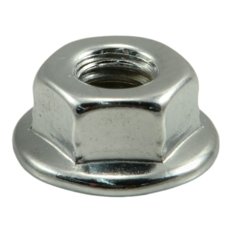 Midwest Fastener Flange Nut, M4-0.70, Steel, Chrome Plated, 12 PK 39304